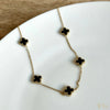 Onyx Multi-Clover Necklace