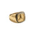 TriStar Elite Geometric Gold Signet Ring