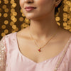 Classic Ruby Solitaire Pendant Necklace