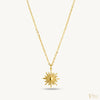 Gold Celestial Sun Pendant