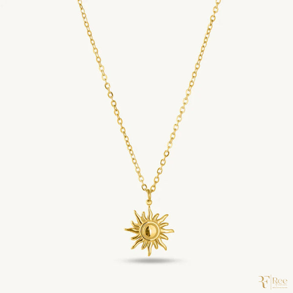 Gold Celestial Sun Pendant