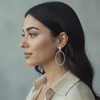 Celeste Oval Diamond Drop Earrings