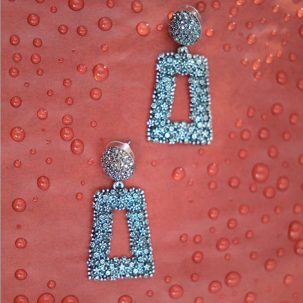 Silver Prism Dazzle Earrings