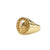 Regal Lion Crest Gold Signet Ring