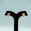 Golden Ripple Stud Earrings