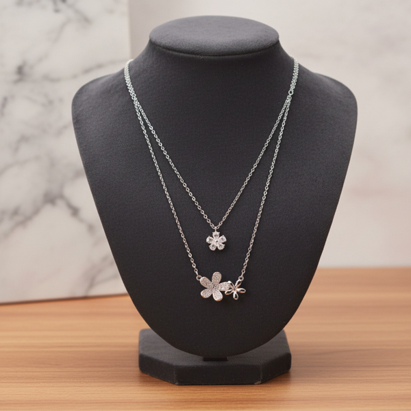 Silver Blossom Trio Pendant
