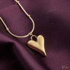 22k Gold Plated Heart Puffed Pendant