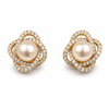 Pearl Blossom Stud Earrings