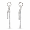 Silver Cascade Loop Earrings