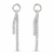 Silver Cascade Loop Earrings