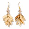 Golden Leaf Cascade Earrings