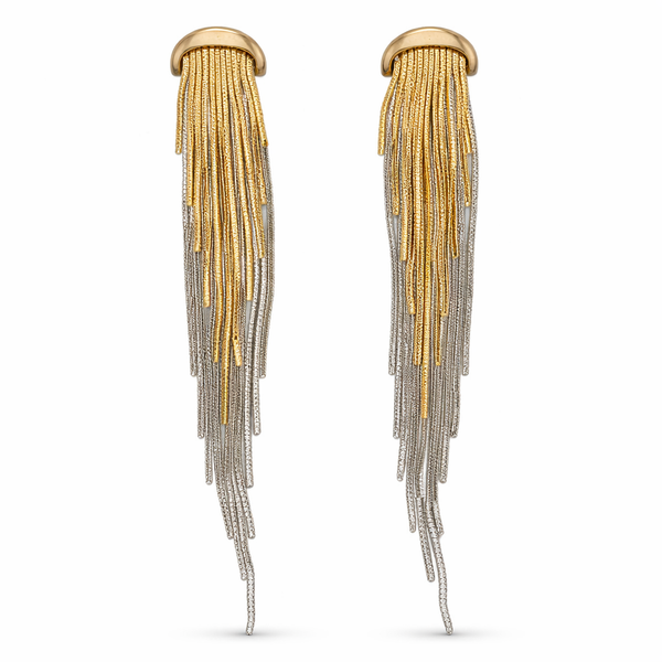 Golden Veil Fringe Earrings