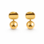 Luna Drop Gold Stud Earrings