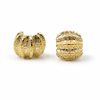 Golden Ripple Stud Earrings