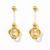 Aurora Interlock Drop Earrings
