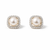 Ivory Halo Pearl Studs