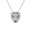 Emerald Gaze Panther Pendant