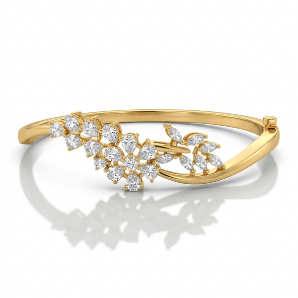 Crystal Vine Open Bracelet