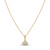 Golden Arc Sparkle Pendant