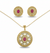 Emerald Rajwada Heritage Pendant Set