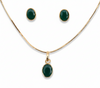Emerald Grace Pendant Set