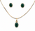Emerald Grace Pendant Set