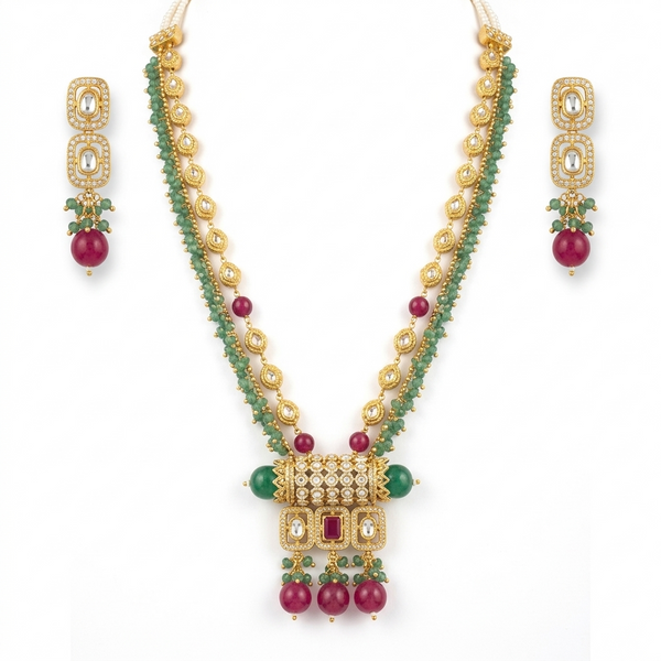 Royal Kundan Bead Necklace