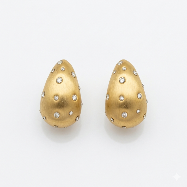 Golden Dew Elegance Earring