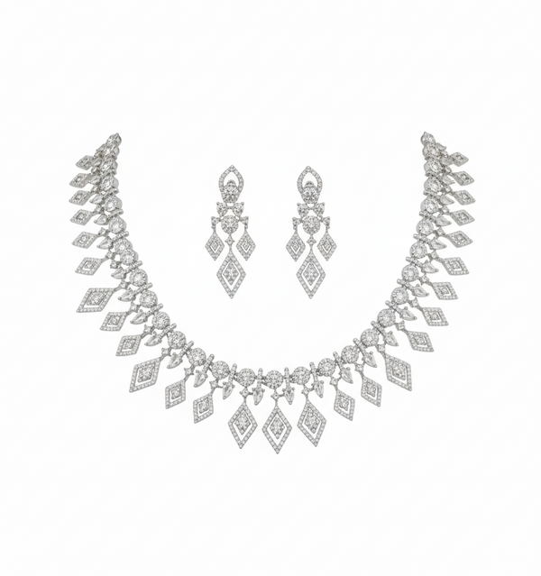 AD Diamond Aura Elegance Necklace Set