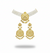 Royal Golden Filigree Pearl Choker & Chandbali Earring Set