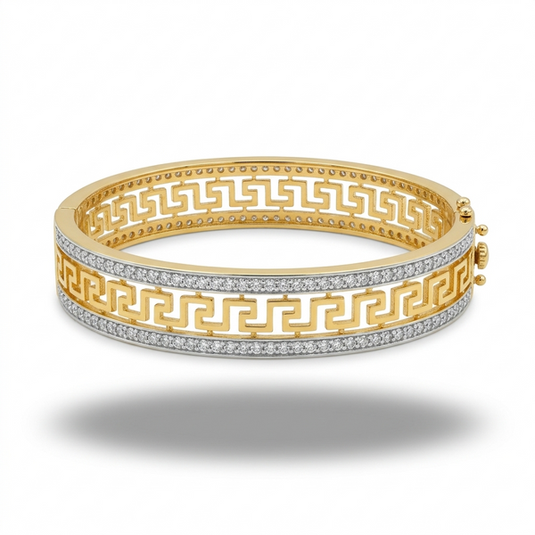 Imperial Greek Key Bangle