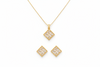 Golden Prism Pendant Necklace
