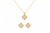 Golden Prism Pendant Necklace