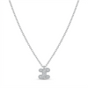 Diamond Initial “I” Pendant