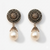 Regal Pearl Halo Earrings