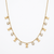 Golden Initial Sparkle Necklace