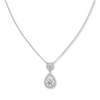 Radiant Teardrop Halo Pendant