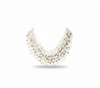 Ivory Cascade Multi-Layer Beaded Statement Necklace