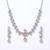 Blush Crystal Vine Necklace Set